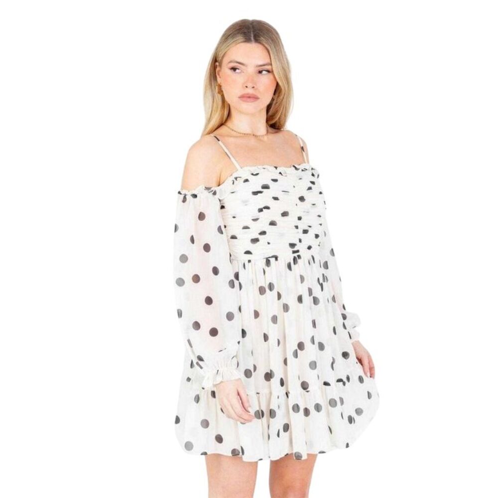 Anaya With Love Womens/Ladies With Love Polka Dot Recycled Polyester Mini Dress